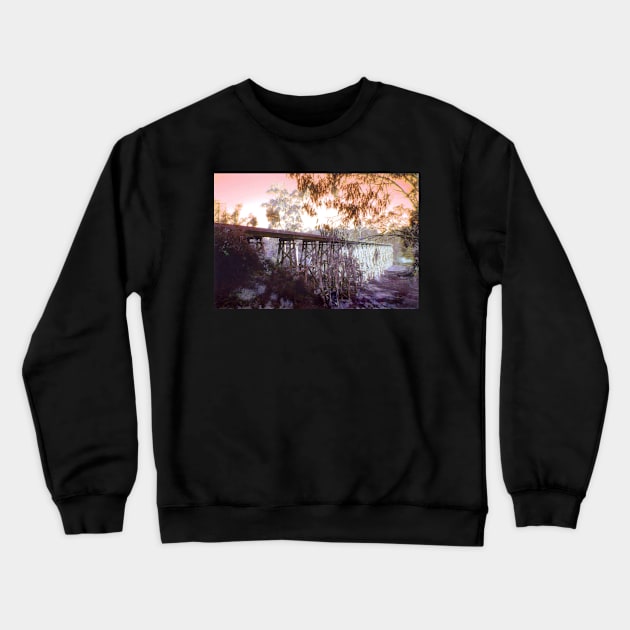 Stoney Creek Trestle Bridge Crewneck Sweatshirt by rozmcq